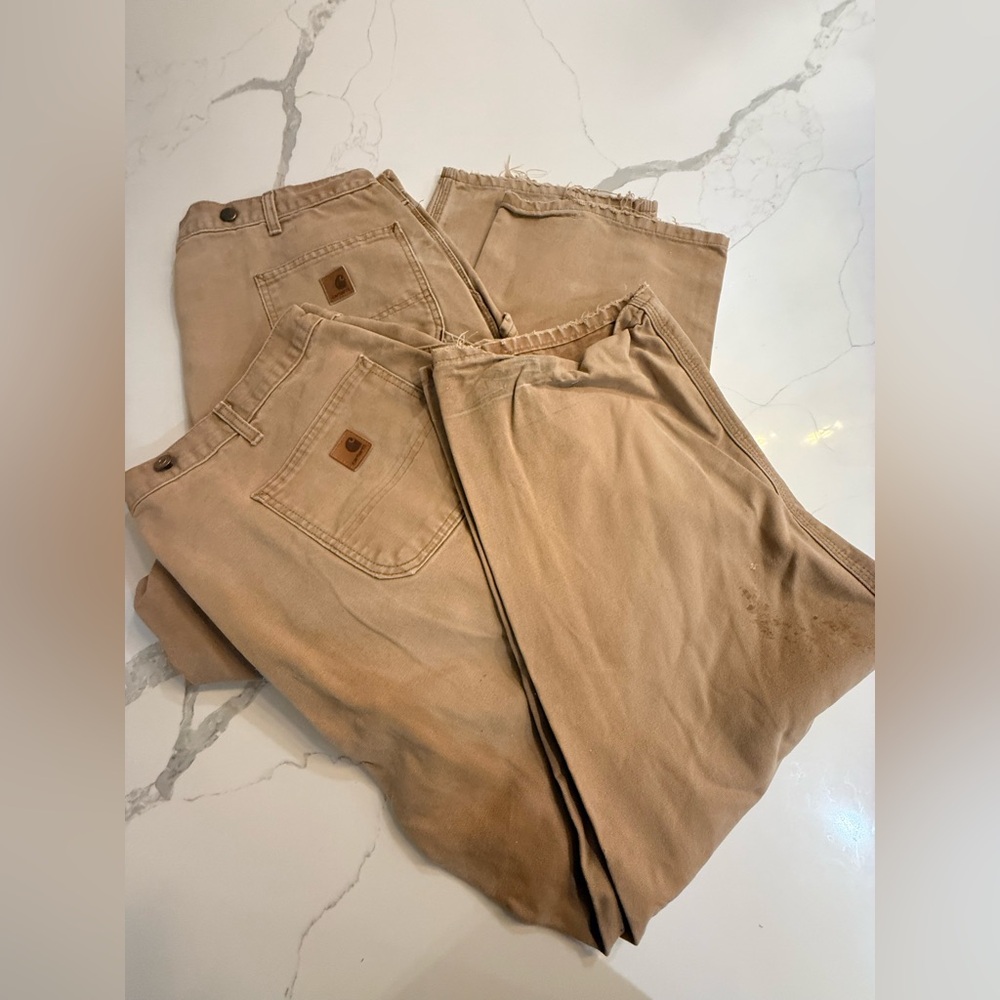 Carhartt men’s bundle 2 Original Dungaree Fit pants 42x30